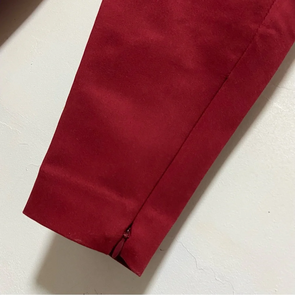 Old Navy Mid Rise Fitted Red Pants